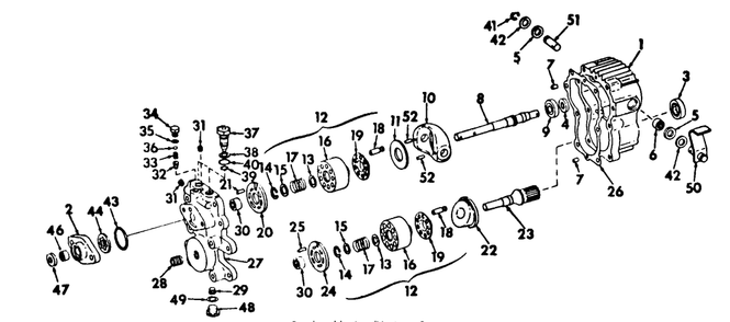Hydrostatic Transmission Diagram and Parts List for 1914 145986100-145986399-146986100-146986399 Cub Cadet Lawn Tractor